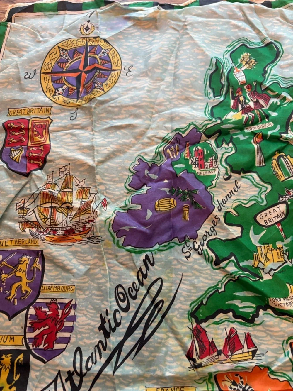 Italian scarf mid century